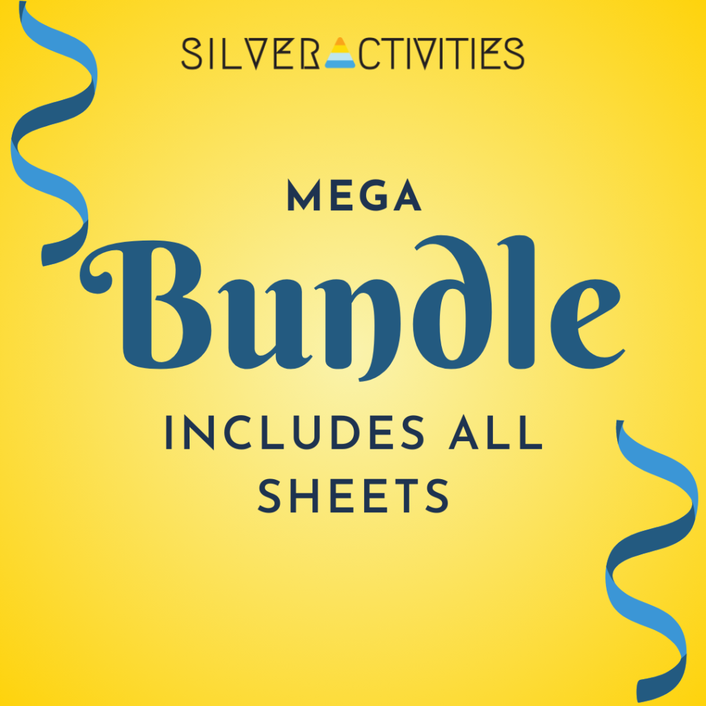 Printable Sheets SilverActivities Store