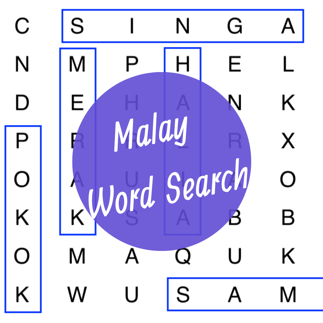 Malay Word Search SilverActivities Store