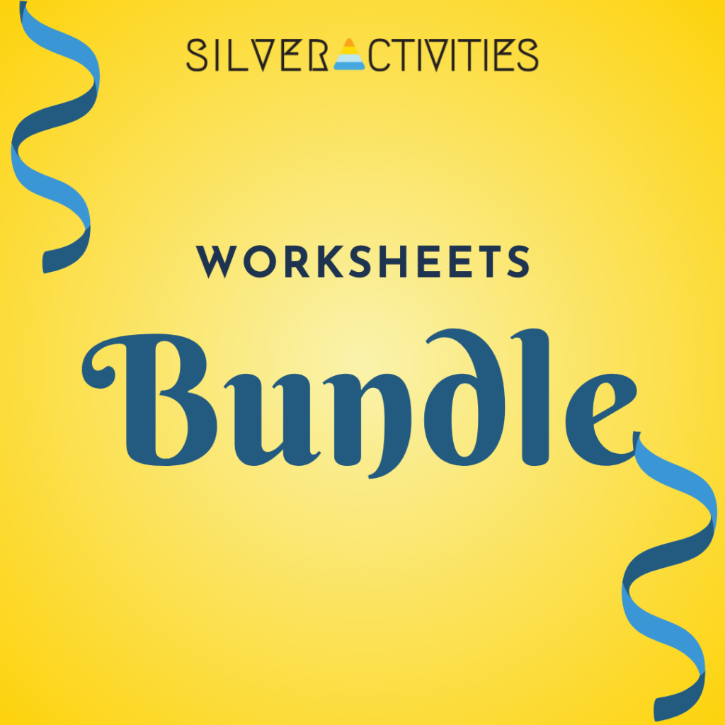 Printable sheets silveractivities store