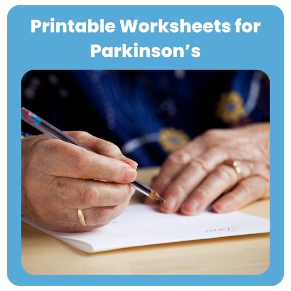Printable worksheets for Parkinson's